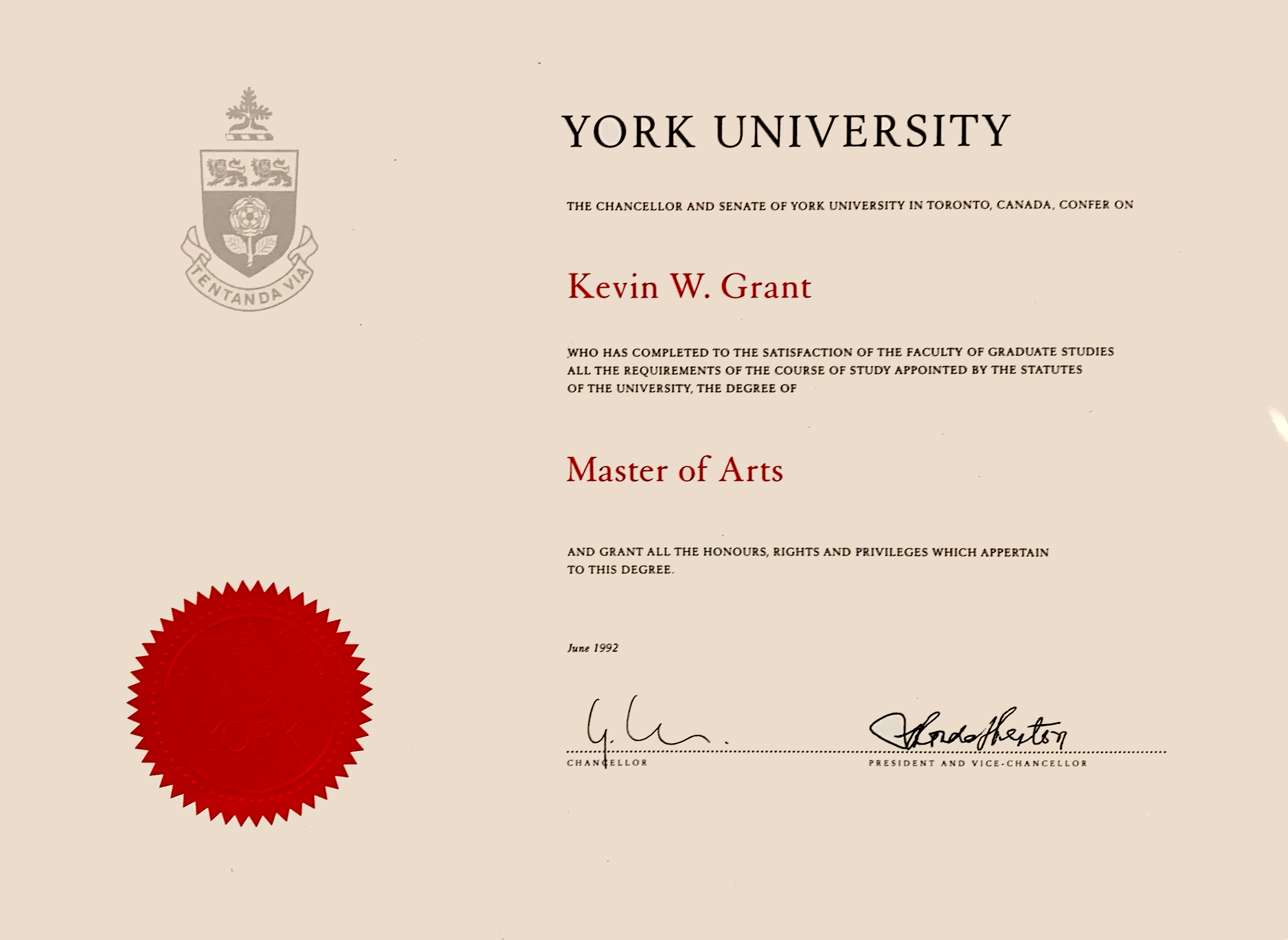 Graduation Certificate