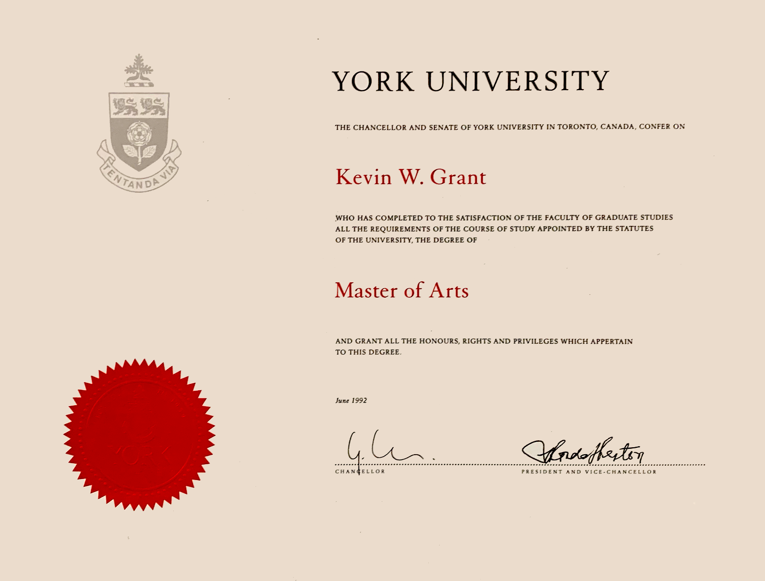 York University- Toronto - Master of Arts- Clinical Psychology